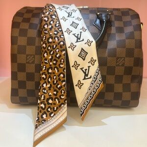 Louis Vuitton Silk Monogram Wild At Heart BB Bandeau Cream